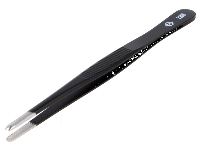 Pincet; 145mm; Bladen: verlengde; De vorm van de punt: afgeronde Pincet; 145mm; Bladen: verlengde; De vorm van de punt: afgeronde